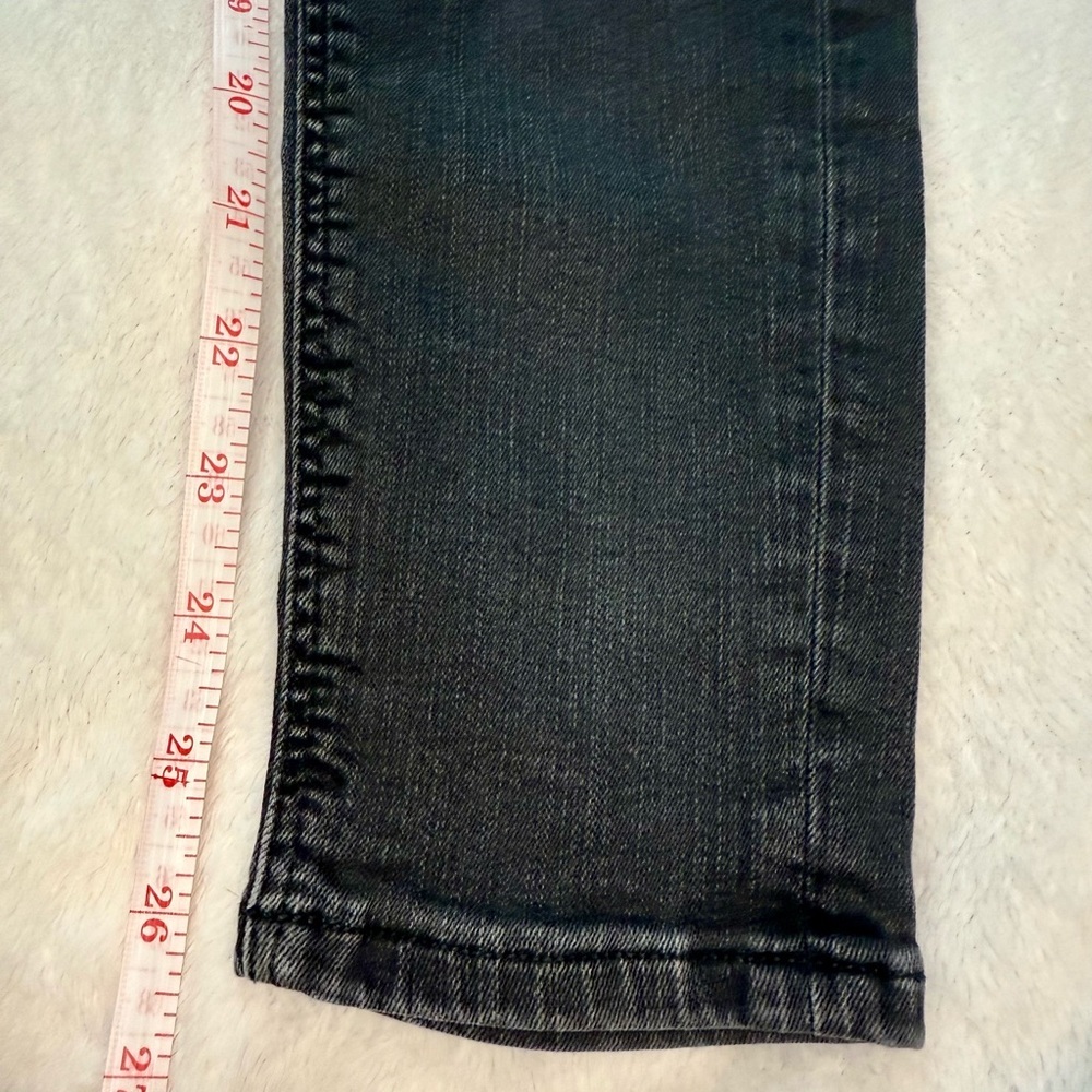 Zara Vintage Faded Black Distressed Ripped Skinny Jeans- tag size 6 - Picture 8 of 8